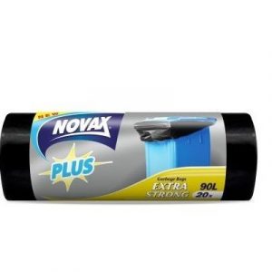 Աղբի պոլիէթիլենային տոպրակ Novax 90լ 20հատ 20203