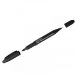 Մարկեր պերմանենտ Office space, երկկողմանի, 0.8-0.2մմ, սև 13704