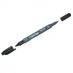 Մարկեր պերմանենտ Berlingo, երկկողմանի, 0.5-0.1մմ, սև 13756