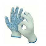 Բանվորական ձեռնոցներ ռետինե մակերեսով, հաստ 21510