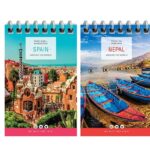 Բլոկնոտ  Monocolor A7, զսպանակով, 40թ. 14505