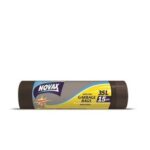 Աղբի պոլիէթիլենային տոպրակներ Novax 35լ,15հատ, կապվող բերանով 20208