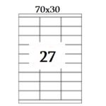 Ինքնասոսնձվող թուղթ А4,27 մասից, 70x30մմ 12228