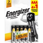 Մարտկոց Energizer AAA, ալկալինային ուժ, 4+1հատ 14412
