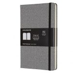 Օրատետր Moleskine A5 BLEND COLLECTION HERRINGBONE WEAVE, 13×21, 240թ․,տողանի,180°բացվող, ամուր կազմ, էլաստիկ էջեր, սև