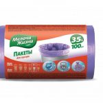Աղբի պոլիէթիլենային տոպրակներ Мелочи Жизни 35լ,100հատ 20232