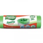 Աղբի պոլիէթիլենային տոպրակներ Мелочи Жизни 60լ, 20հատ 20238