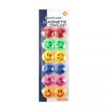 Մագնիսներ գրատախտակի «Смайлик» 30մմ,12հատ, գունավոր 10528