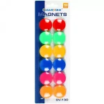 Մագնիսներ գրատախտակի 30մմ,12հատ, գունավոր 10529