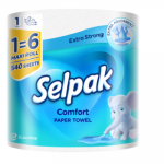 Խոհանոցային երկշերտ սրբիչ Selpak, 1հատ 21007