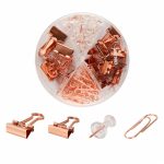 Ամրակների հավաքածու deli, ոսկեգույն, 12456