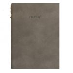 Նոթատետր B5, փափուկ կազմով, գրիչով, մոխրագույն 100թ 14569