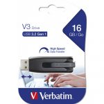 Ֆլեշ հիշողություն սարք Verbatim USB 3.0 Flash Drive V3 16GB Grey 30733