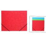 Թղթապանակ ռետինով A4, գունավոր 13272