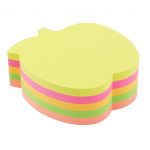 Թղթեր նշումների համար խնձոր, կպչուն, 5 գույն, 400հատ 13362