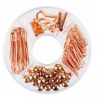 Ամրակների հավաքածու deli, ոսկեգույն, 12460