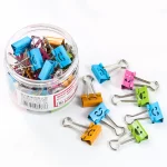 Թղթի սեղմակ Deli, 19մմ, գունավոր, 40 հատ 12461