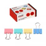 Թղթի սեղմակ Attache, 25մմ, գունավոր, 12 հատ 12462