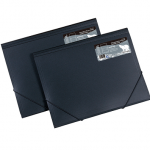 Թղթապանակ ռետինով հաստ A4, սև 13289