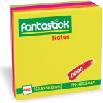 Թղթեր նշումերի համար Fantastick, կպչուն 50մմx50մմ, 4գույն, 400 հատ 13372
