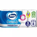Զուգարանի թուղթ Zewa Deluxe եռաշերտ, 8հատ 20728
