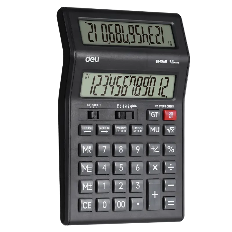 deli-em049-dual-display-calculator Հաշվիչ DeliM049 12նիշ, 2 էկրան 13575 - Image 1