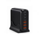 Լիցքավորիչ GAN Pro 150W, USB‑C (PD), USB‑A (QC), միաժամանակ լիցքավորում է՝ նոութբուքներ, սմարթֆոններ, պլանշետներ և այլ սարքեր 30638