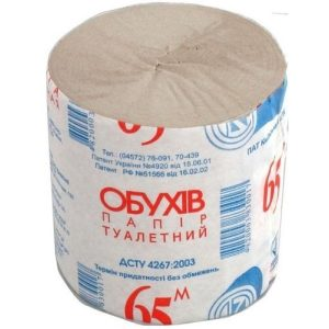 Զուգարանի թուղթ Обухов, մեկ գլան, կոդ 20735