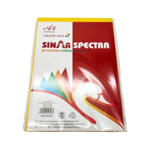 Թուղթ գունավոր Spectra դեղին A4 100 հատ, կոդ 10356